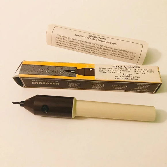 Vintage  Battery Operated Engraver Hong Kong - Picture 16 of 16